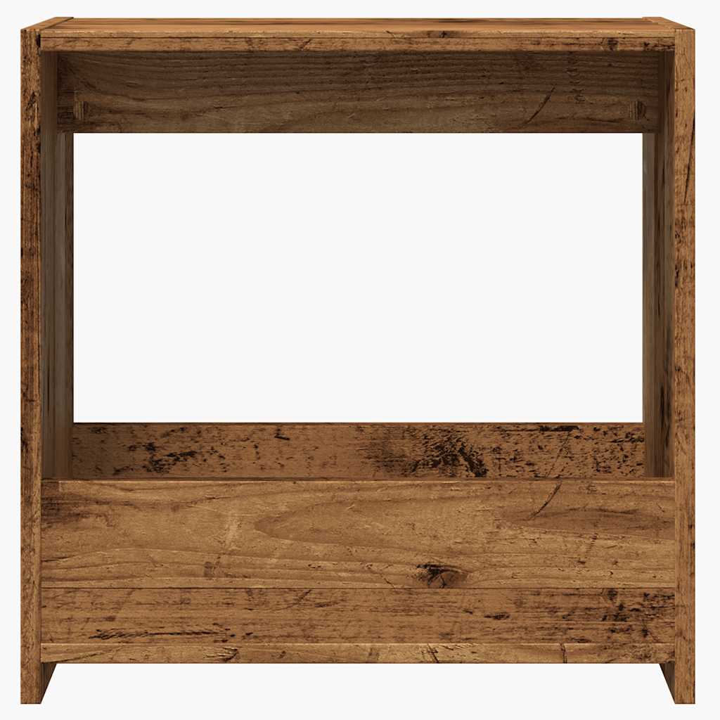 sidebord 50x26x50 cm spånplade antikt træ