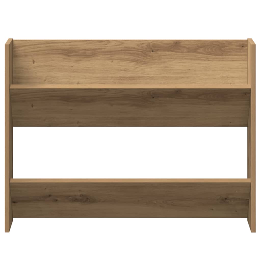 væghængt skoreol 80x18x60 cm konstrueret træ kunsteg