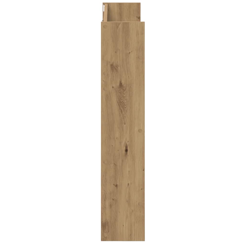 væghængt skoreol 80x18x90 cm konstrueret træ kunsteg