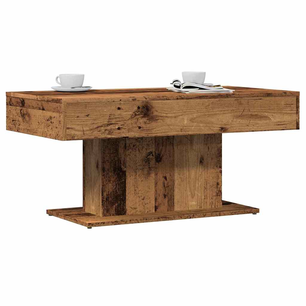 sofabord gammelt træ 96x50x45 cm konstrueret træ