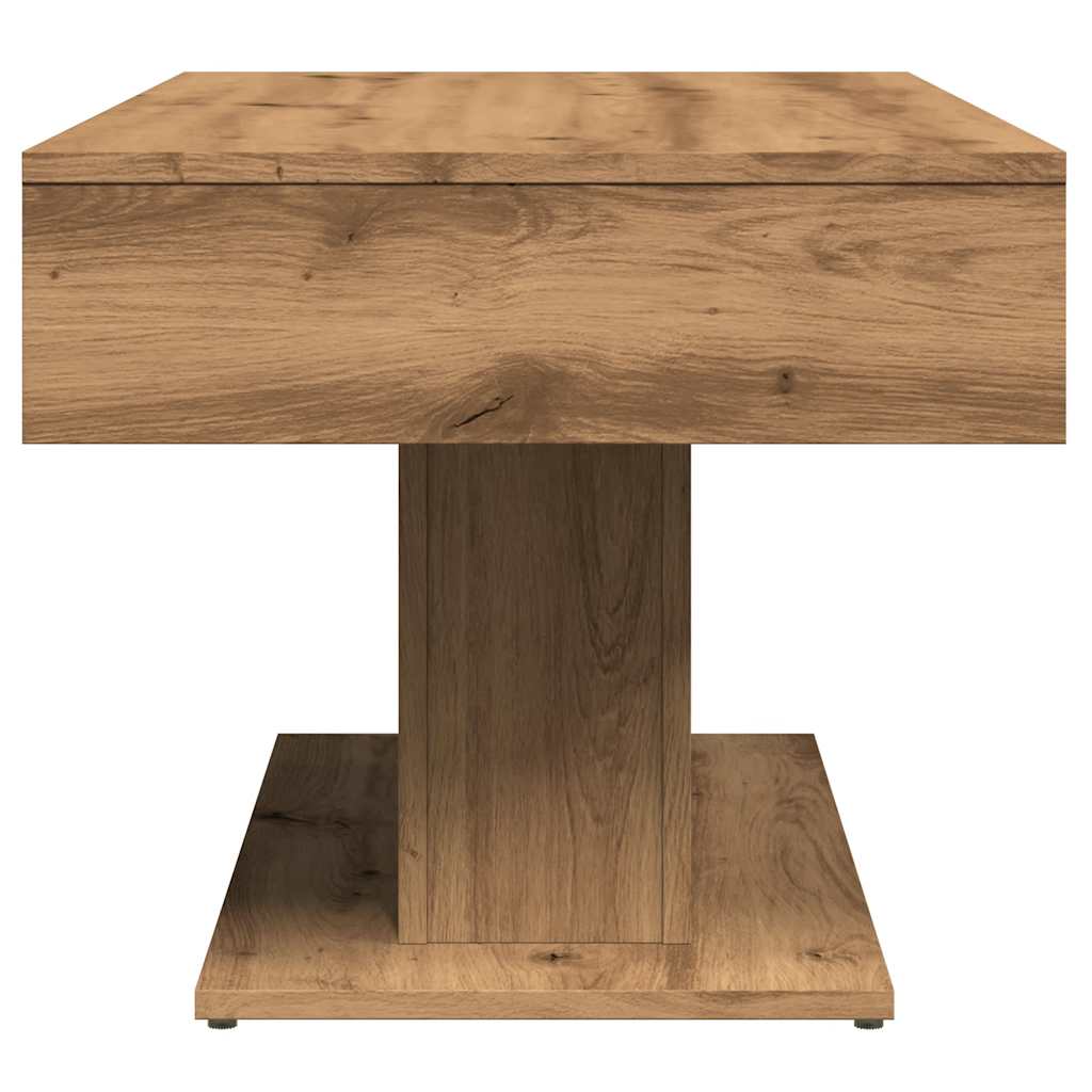 sofabord kunstnerisk eg 96x50x45 cm konstrueret træ