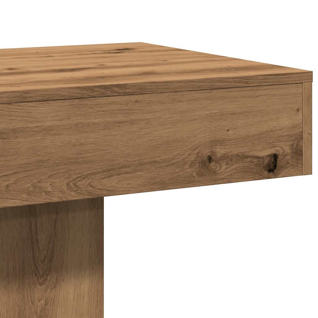 sofabord kunstnerisk eg 96x50x45 cm konstrueret træ