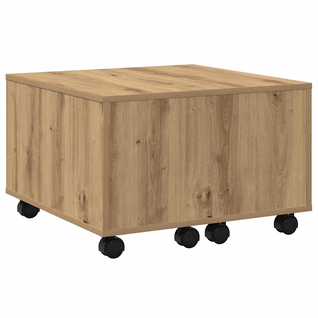 sofabord 60x60x38 cm konstrueret træ kunsteg