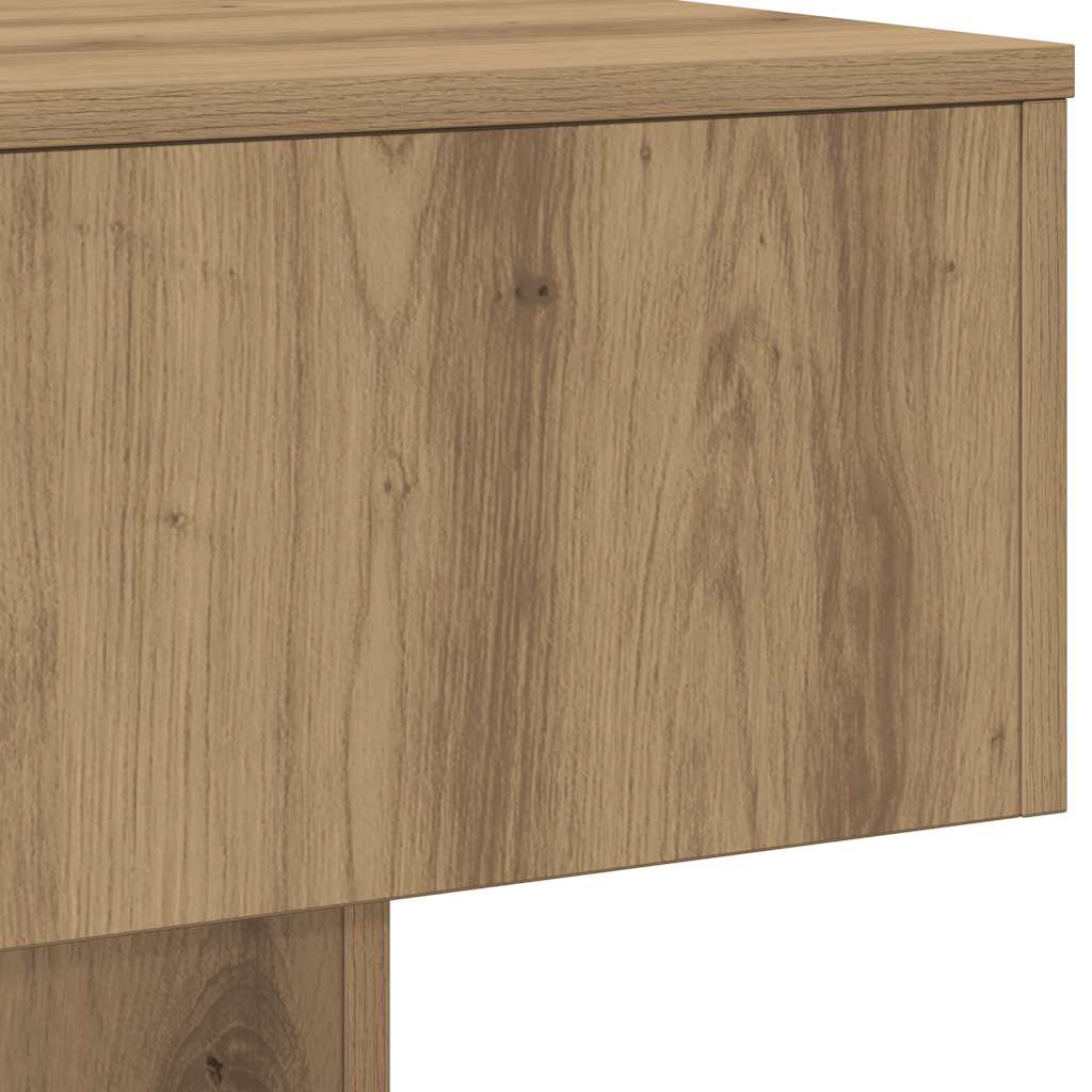 sofabord 60x60x31,5 cm konstrueret træ egetræsfarve