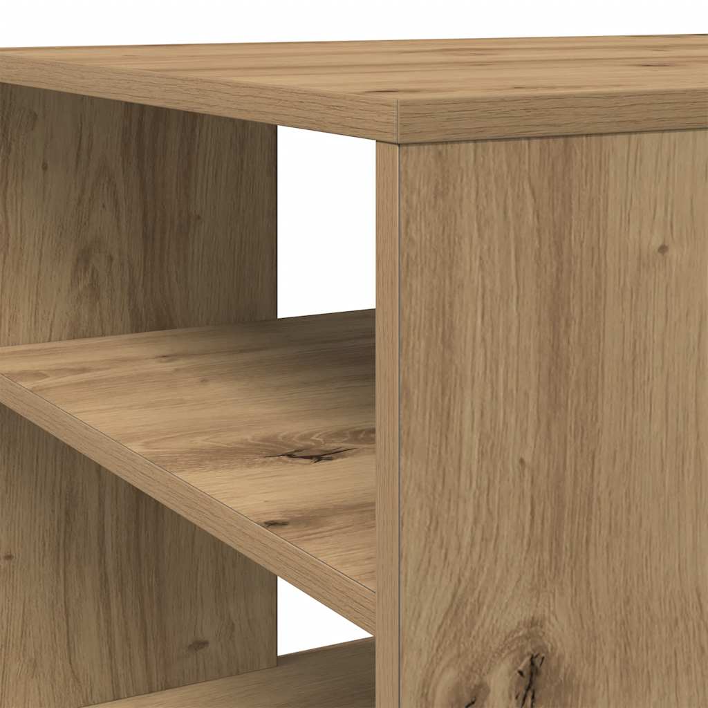 sofabord 100x50x40 cm konstrueret træ egetræsfarve