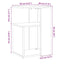 sidebord 36x30x56 cm konstrueret træ antikt træ