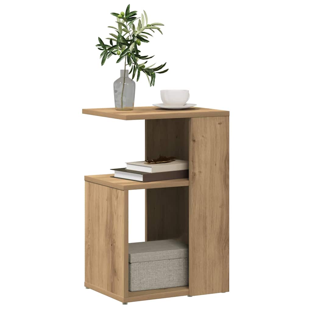 sidebord 36x30x56 cm konstrueret træ kunsteg