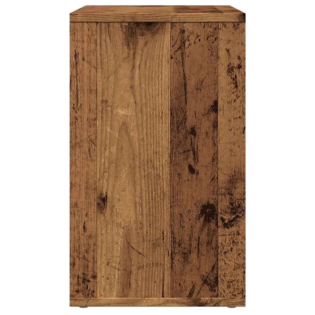 sidebord 50x30x50 cm konstrueret træ antikt træ