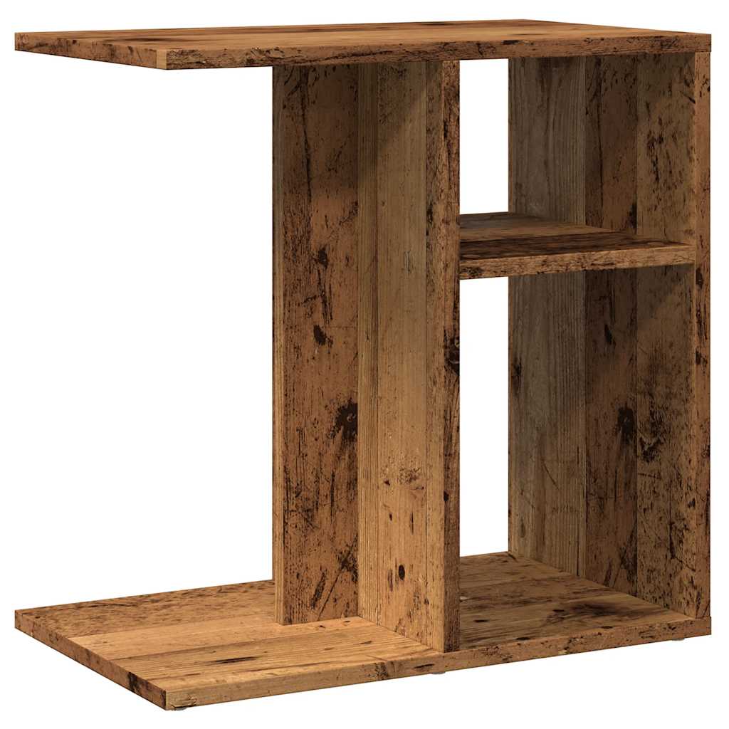sidebord 50x30x50 cm konstrueret træ antikt træ