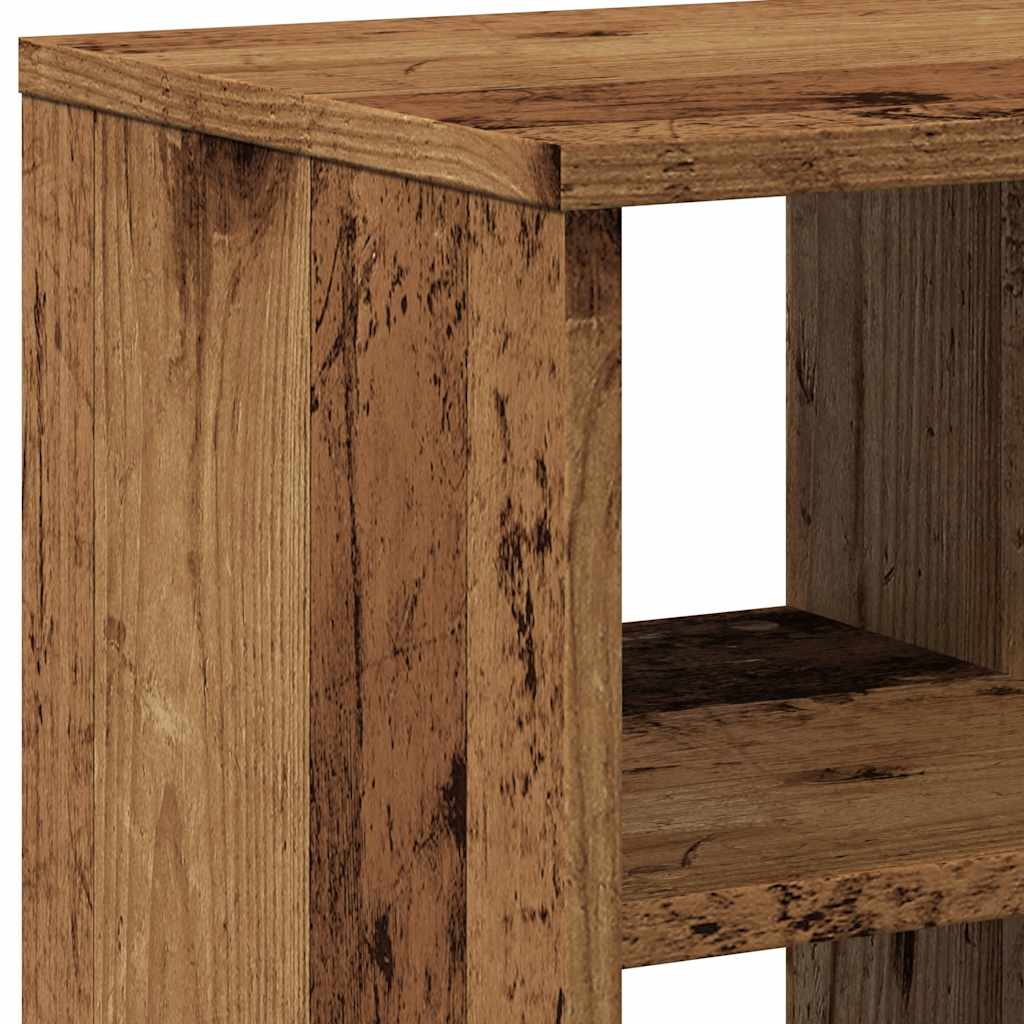 sidebord 50x30x50 cm konstrueret træ antikt træ