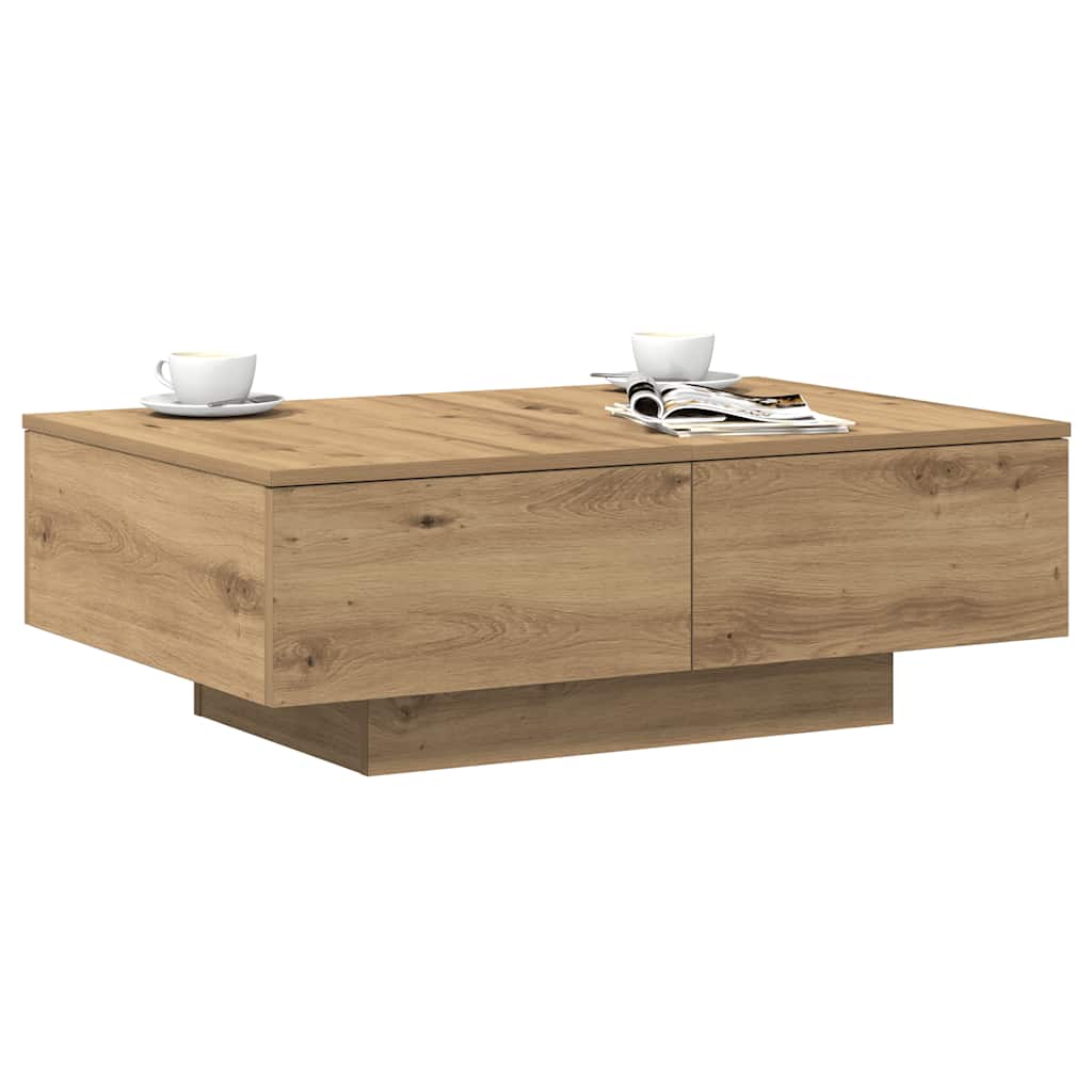 sofabord 90x60x31 cm konstrueret træ kunsteg