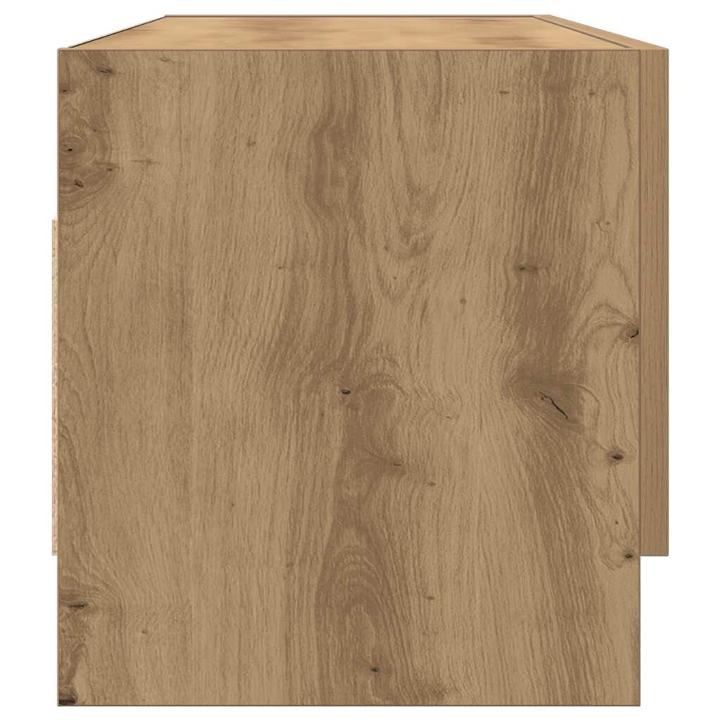 garderobeskab 100x32,5x35 cm konstrueret træ kunsteg