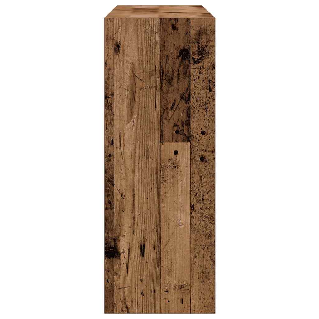 konsolbord 78x30x80 cm konstrueret træ antikt træ