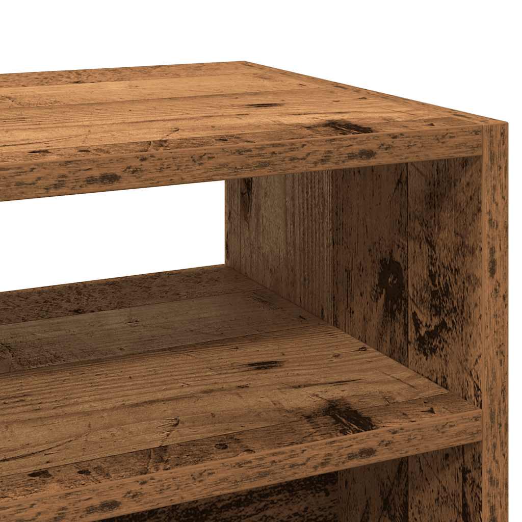 konsolbord 78x30x80 cm konstrueret træ antikt træ