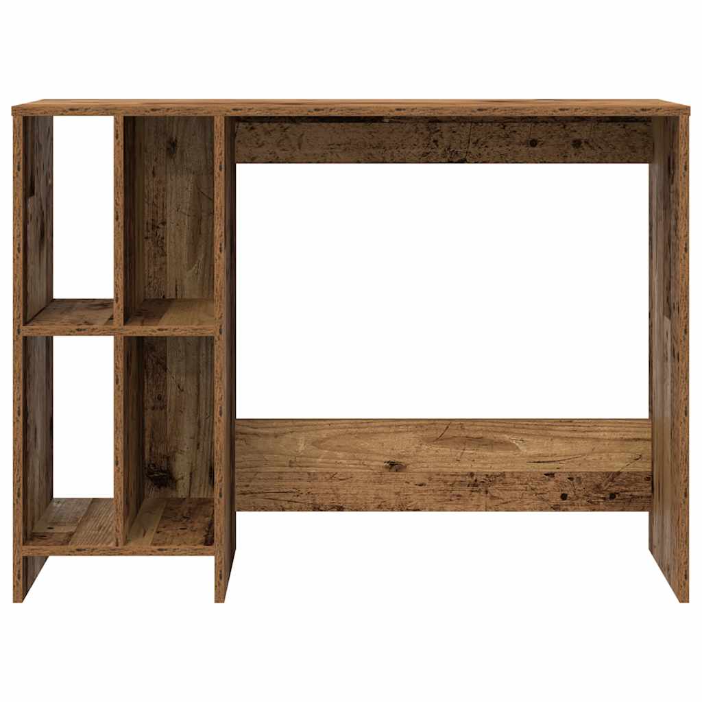skrivebord 102,5x35x75 cm konstrueret træ antikt træ