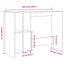 skrivebord 102,5x35x75 cm konstrueret træ antikt træ