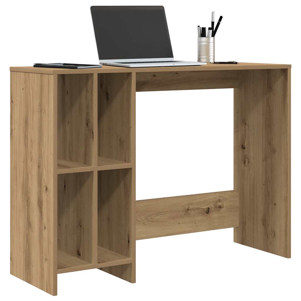 skrivebord 102,5x35x75 cm konstrueret træ kunsteg