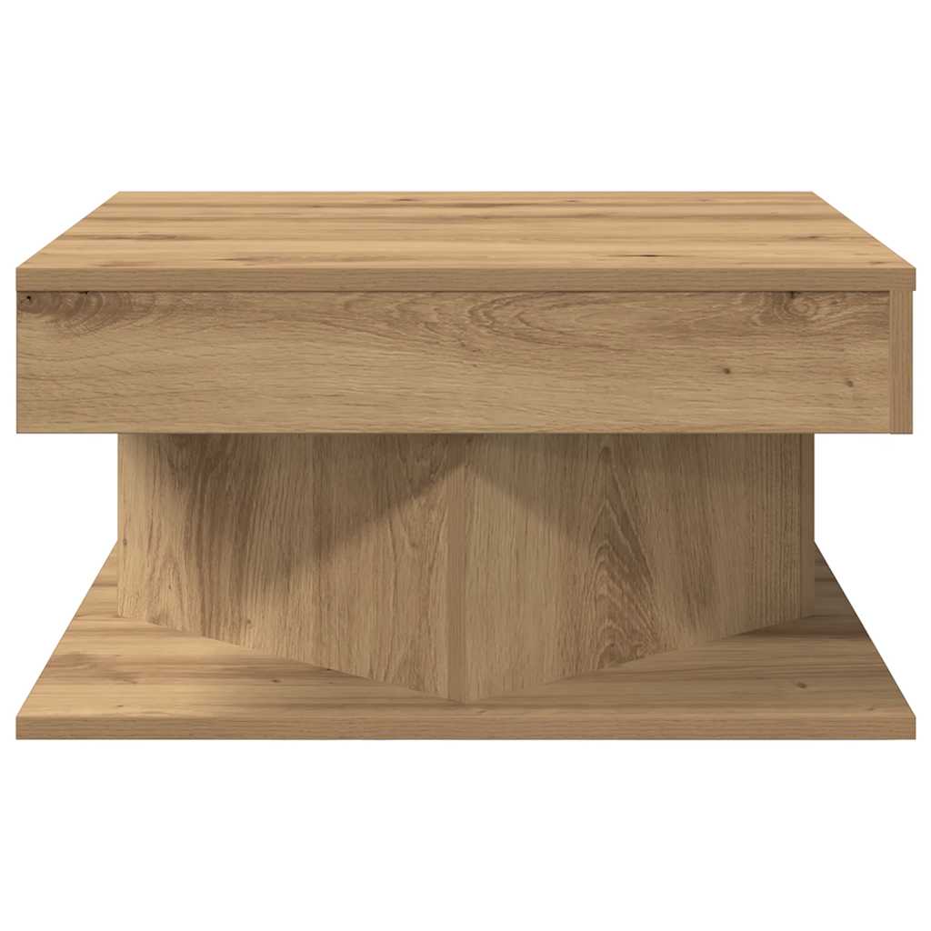 sofabord 55x55x30 cm konstrueret træ kunsteg