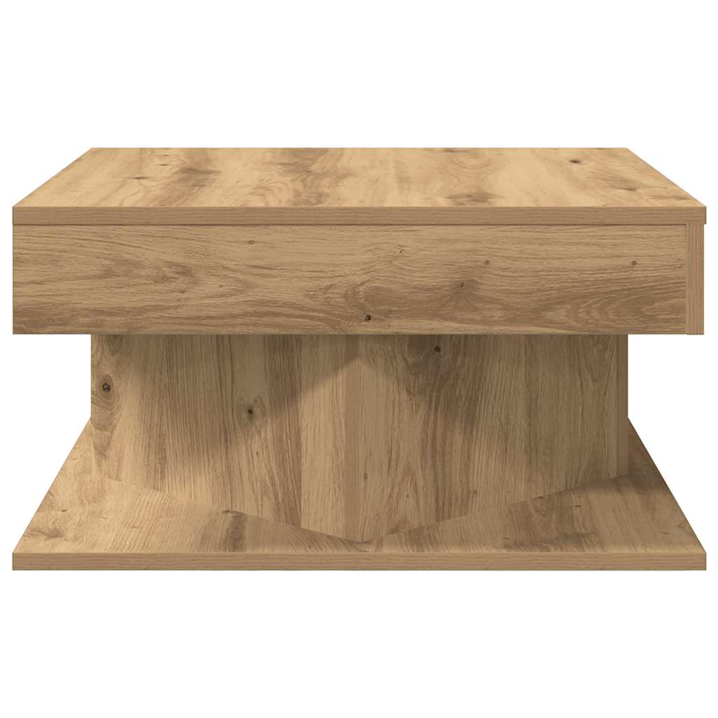 sofabord 55x55x30 cm konstrueret træ kunsteg