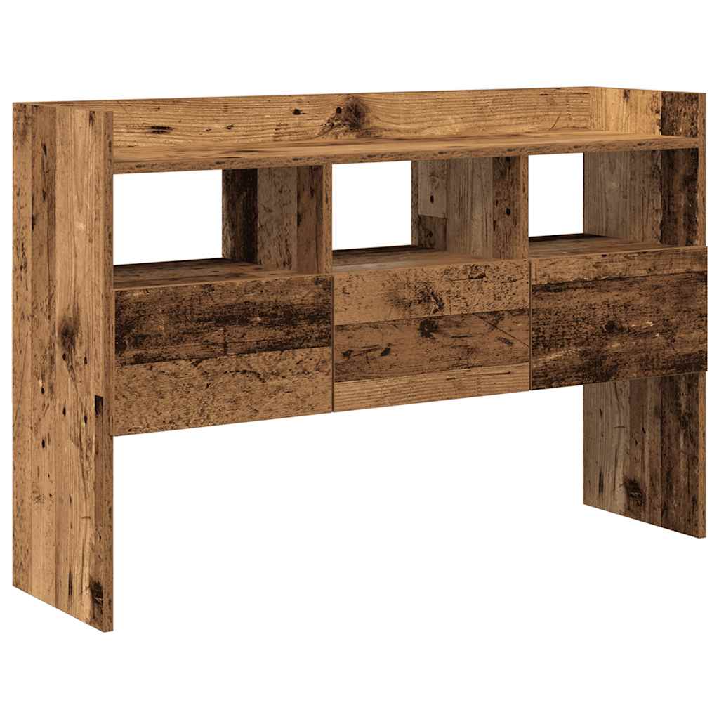 skænk 105x30x70 cm konstrueret træ antikt træ