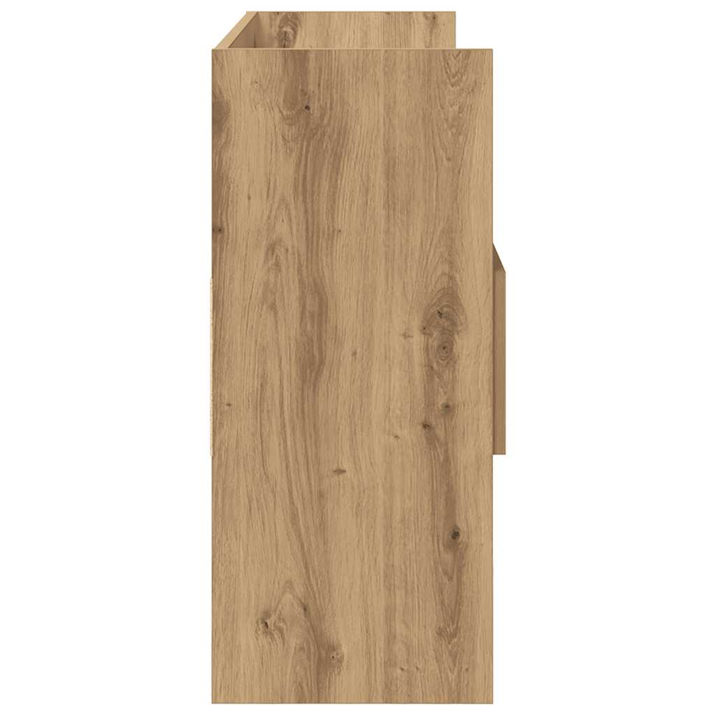 skænk 105x30x70 cm konstrueret træ egetræsfarve