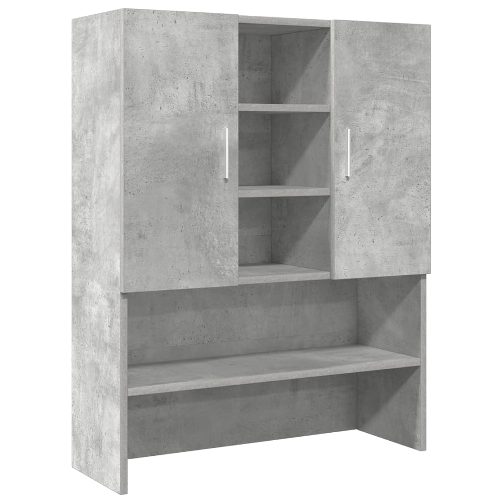 vaskemaskineskab 70,5x25,5x90 cm betongrå