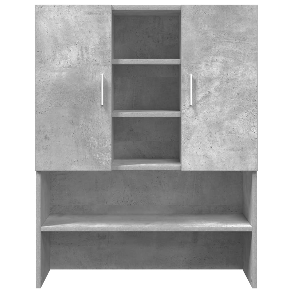 vaskemaskineskab 70,5x25,5x90 cm betongrå