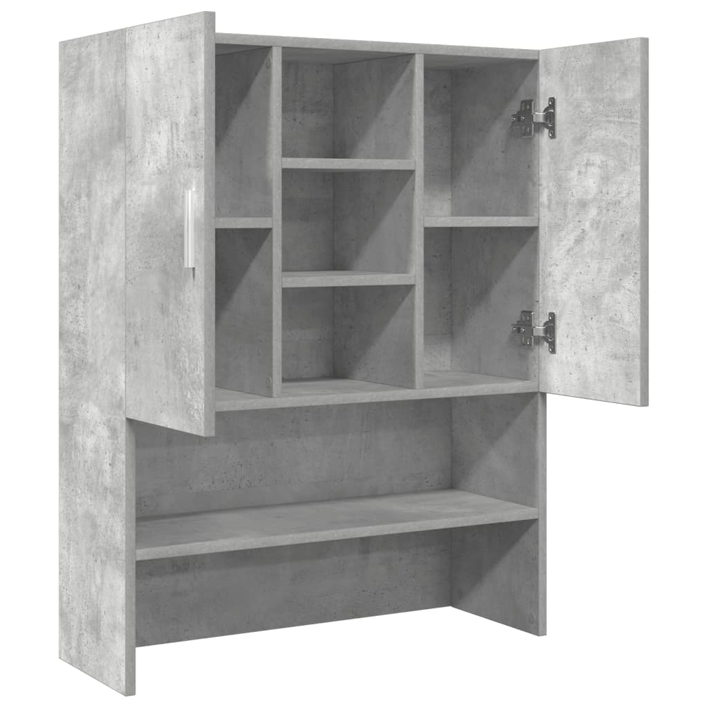 vaskemaskineskab 70,5x25,5x90 cm betongrå
