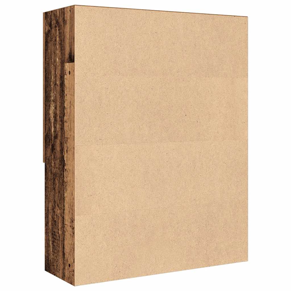 badeværelsesskab 70,5x25,5x90 cm antikt træ