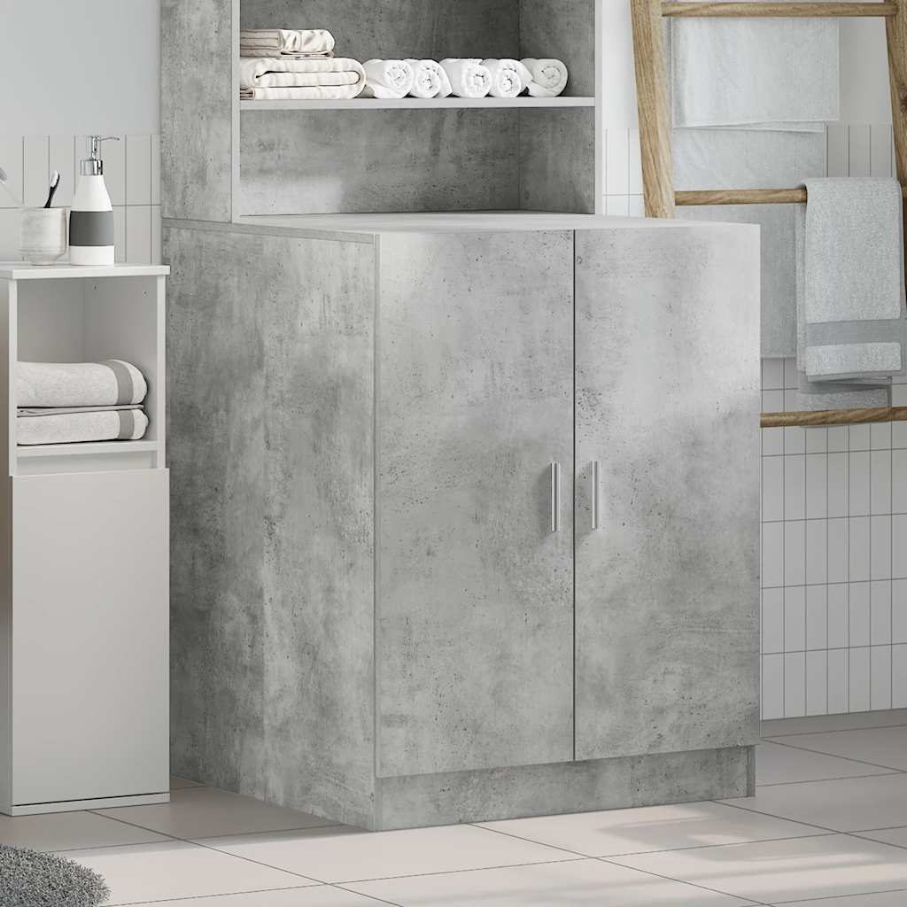 vaskemaskineskab 70,5x71,5x91,5 cm betongrå