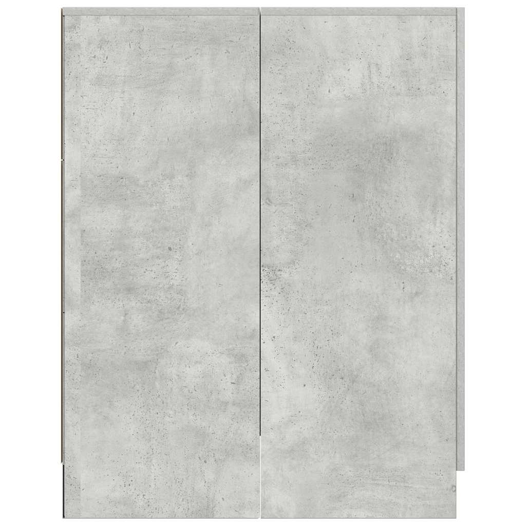 vaskemaskineskab 70,5x71,5x91,5 cm betongrå