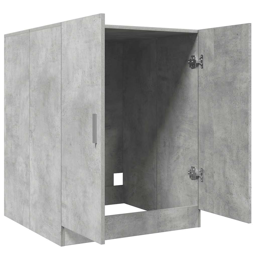vaskemaskineskab 70,5x71,5x91,5 cm betongrå