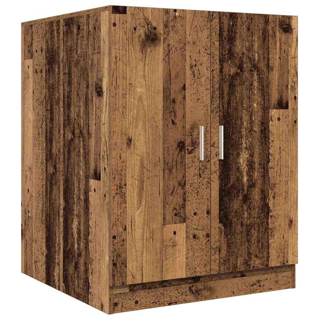 vaskemaskineskab 70,5x71,5x91,5 cm antikt træ