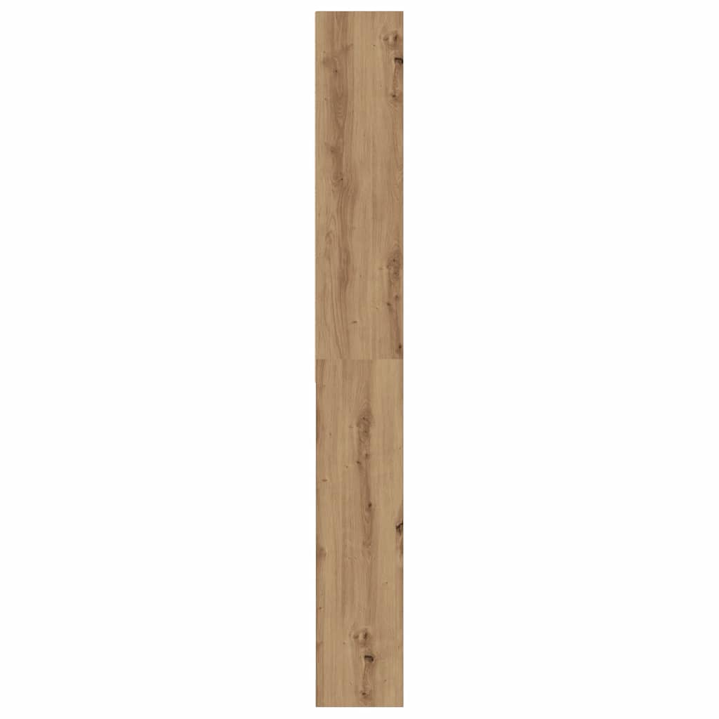 vaskemaskineskab 64x24x190 cm egetræ
