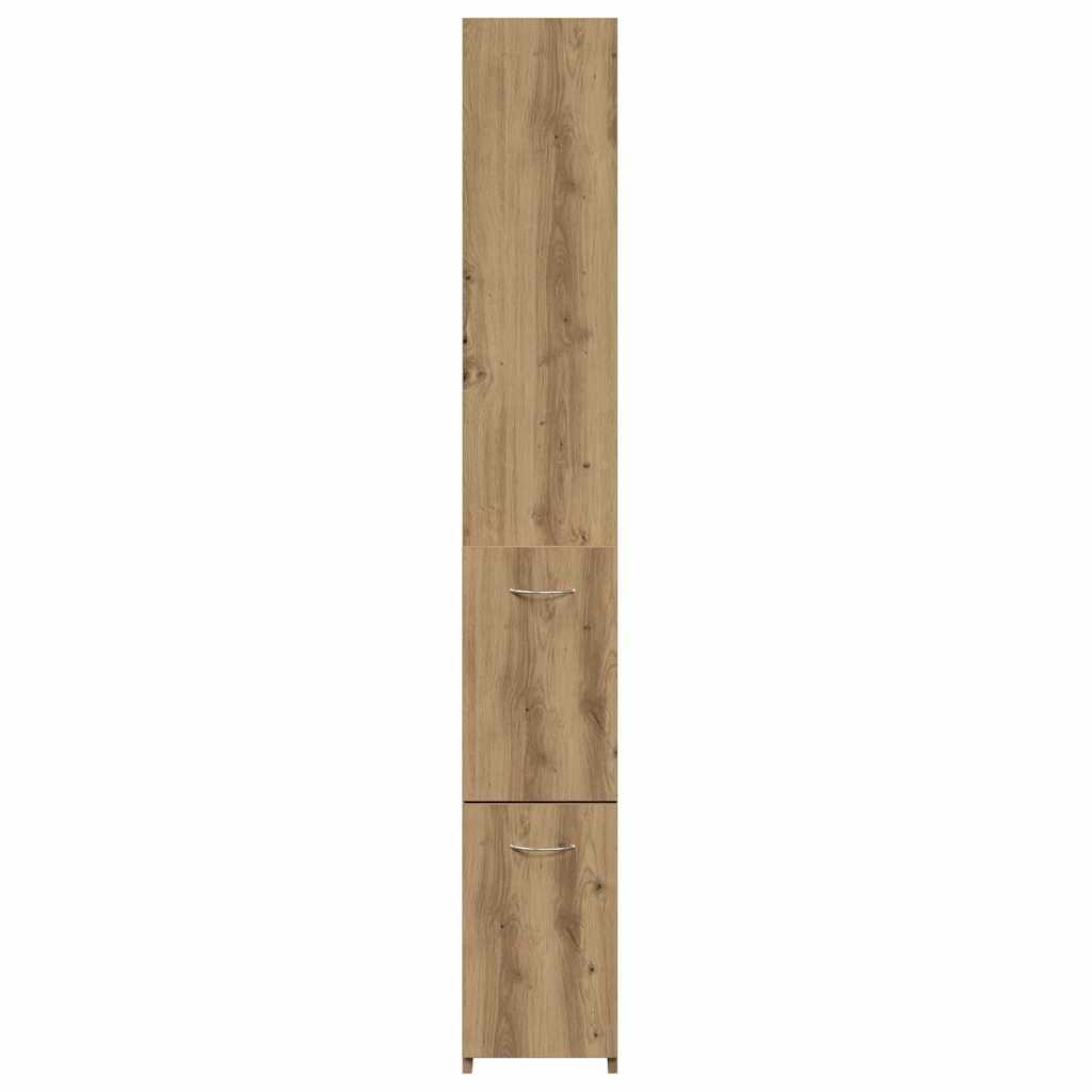 badeværelsesskab 25x25x170 cm konstrueret træ kunsteg