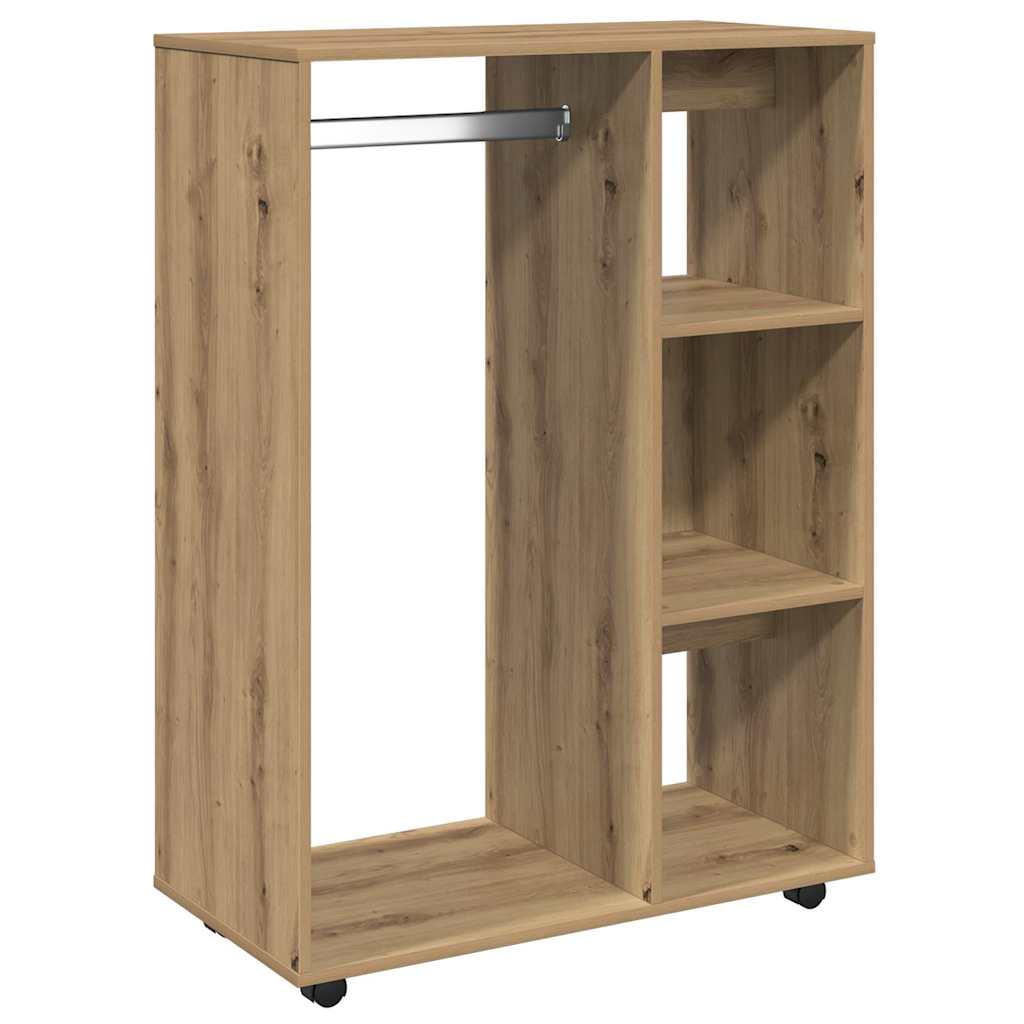 garderobe 80x40x110 cm konstrueret træ kunsteg