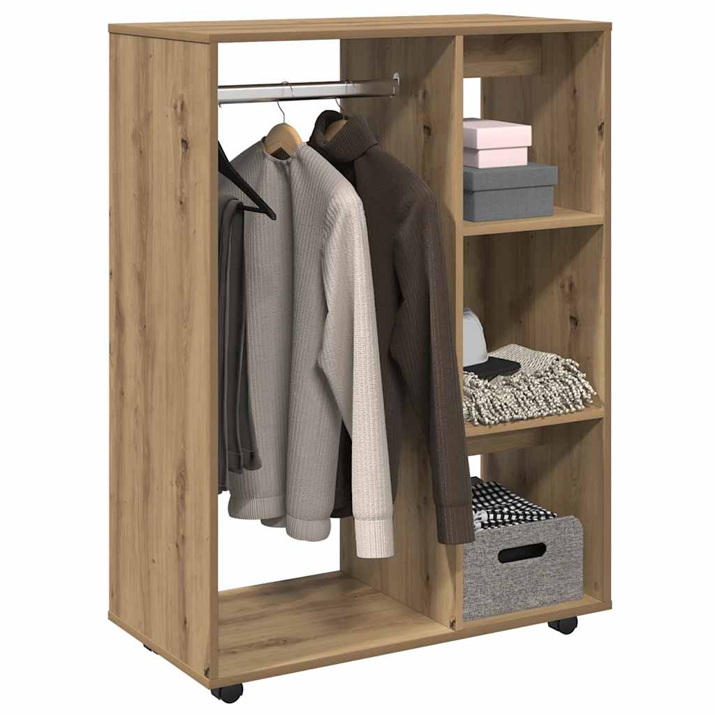 garderobe 80x40x110 cm konstrueret træ kunsteg