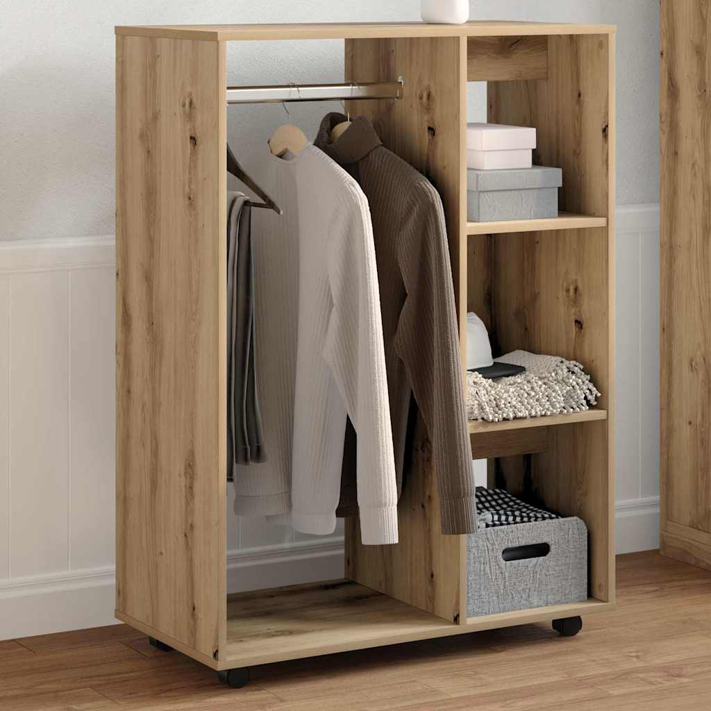 garderobe 80x40x110 cm konstrueret træ kunsteg