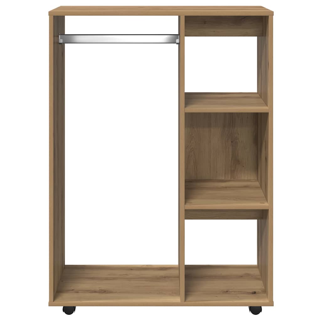 garderobe 80x40x110 cm konstrueret træ kunsteg
