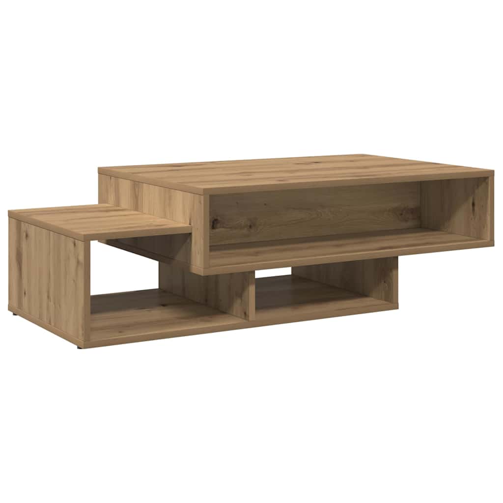 sofabord 105x55x32 cm konstrueret træ kunsteg