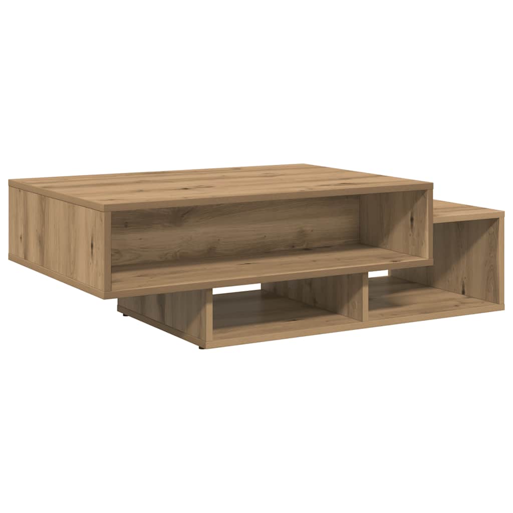 sofabord 105x55x32 cm konstrueret træ kunsteg
