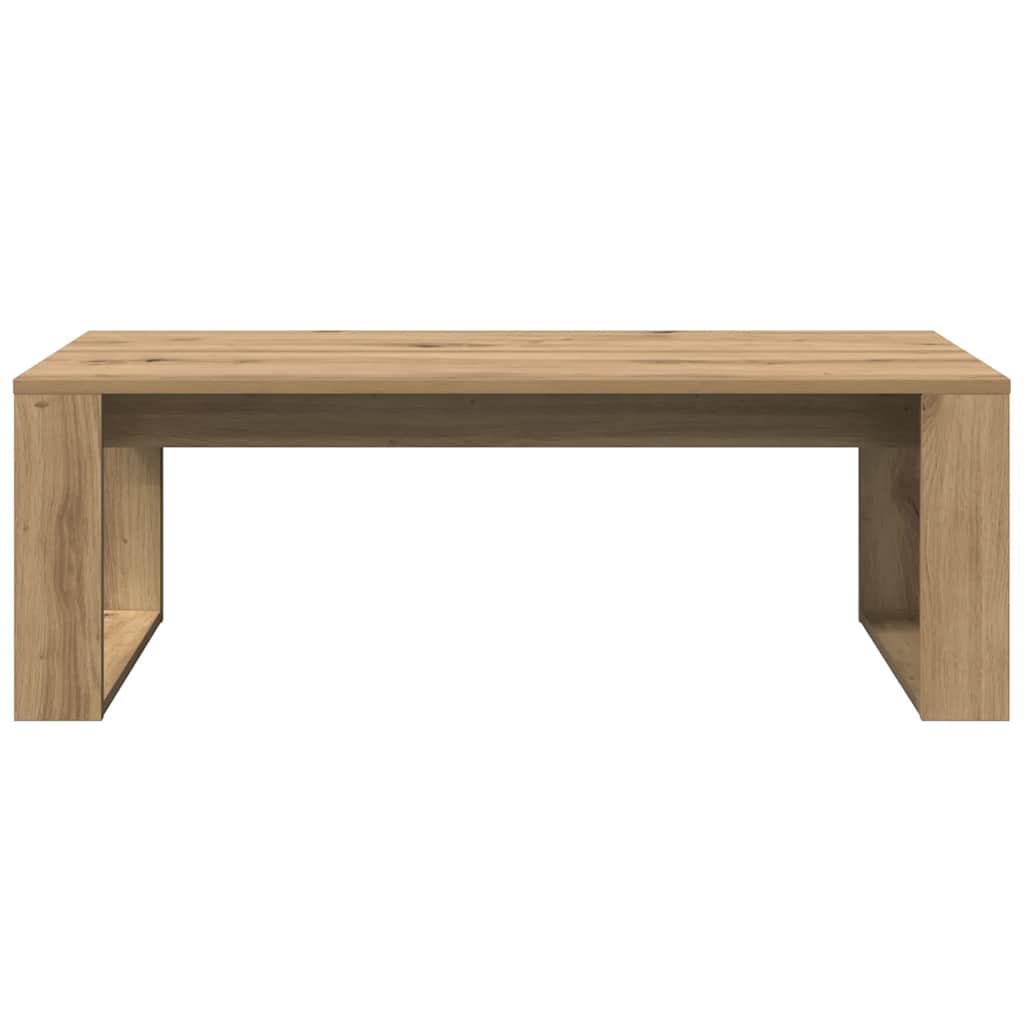 sofabord 102x50x35 cm konstrueret træ kunsteg