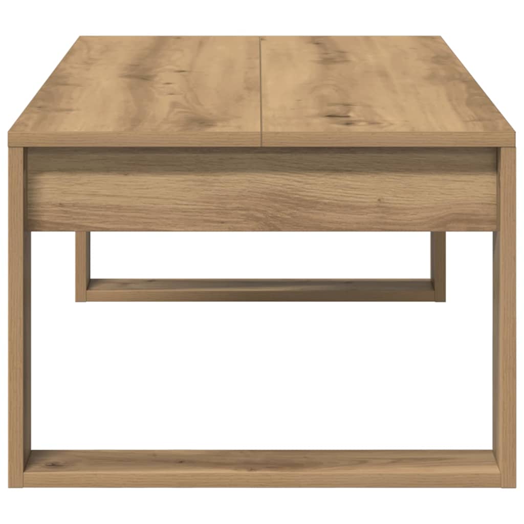 sofabord 102x50x35 cm konstrueret træ kunsteg