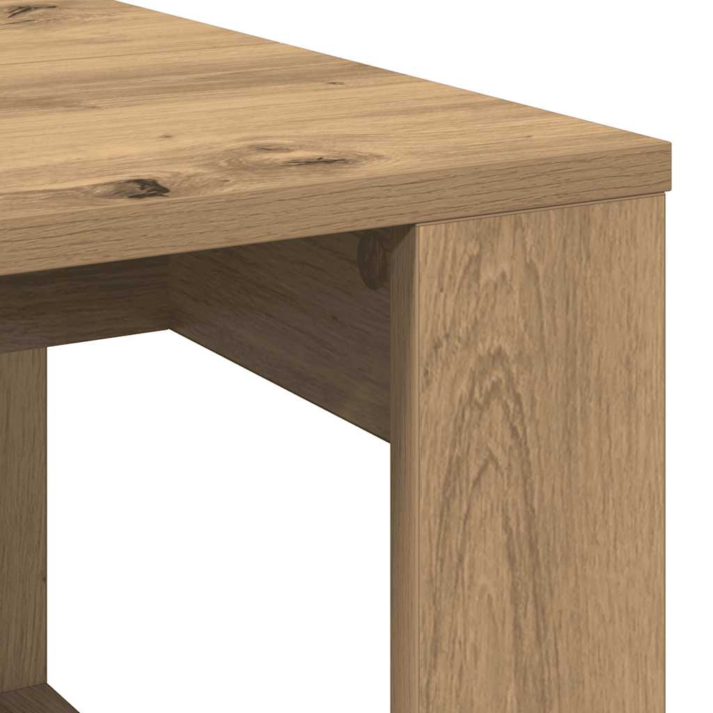 sofabord 102x50x35 cm konstrueret træ kunsteg