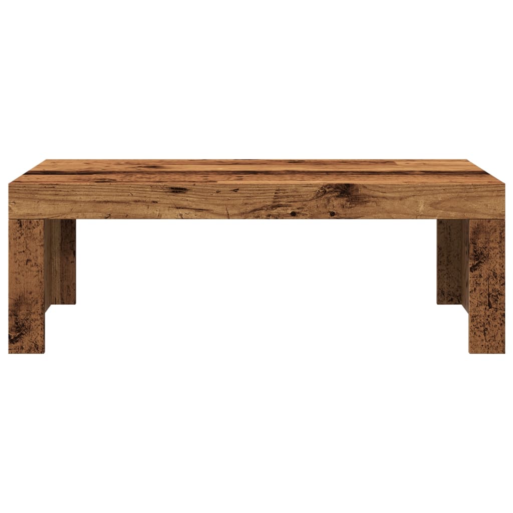 sofabord 102x50x35 cm konstrueret træ antikt træ