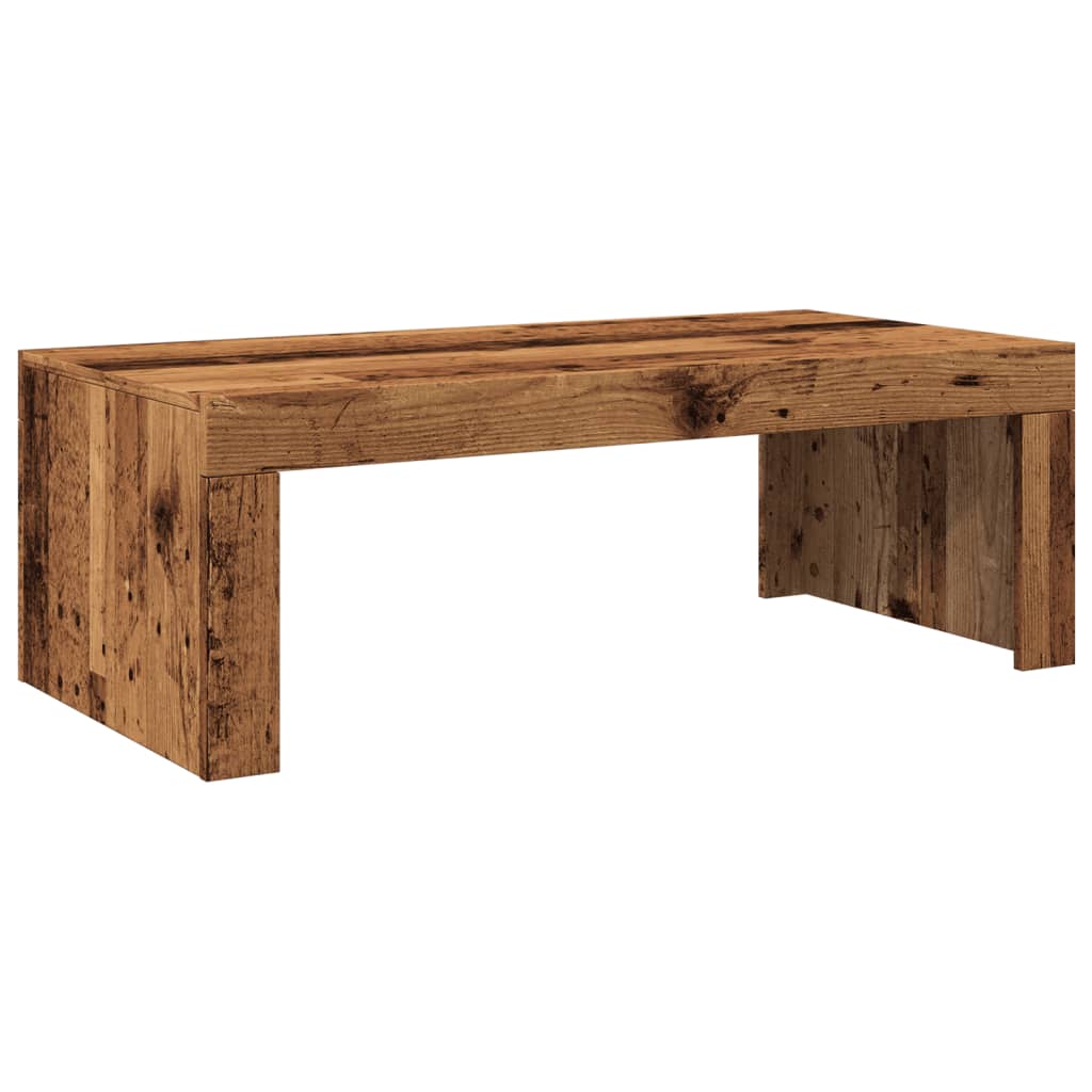 sofabord 102x50x35 cm konstrueret træ antikt træ