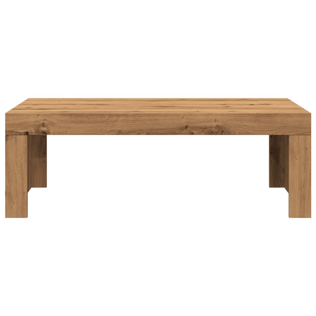 sofabord 102x50x35 cm konstrueret træ kunsteg