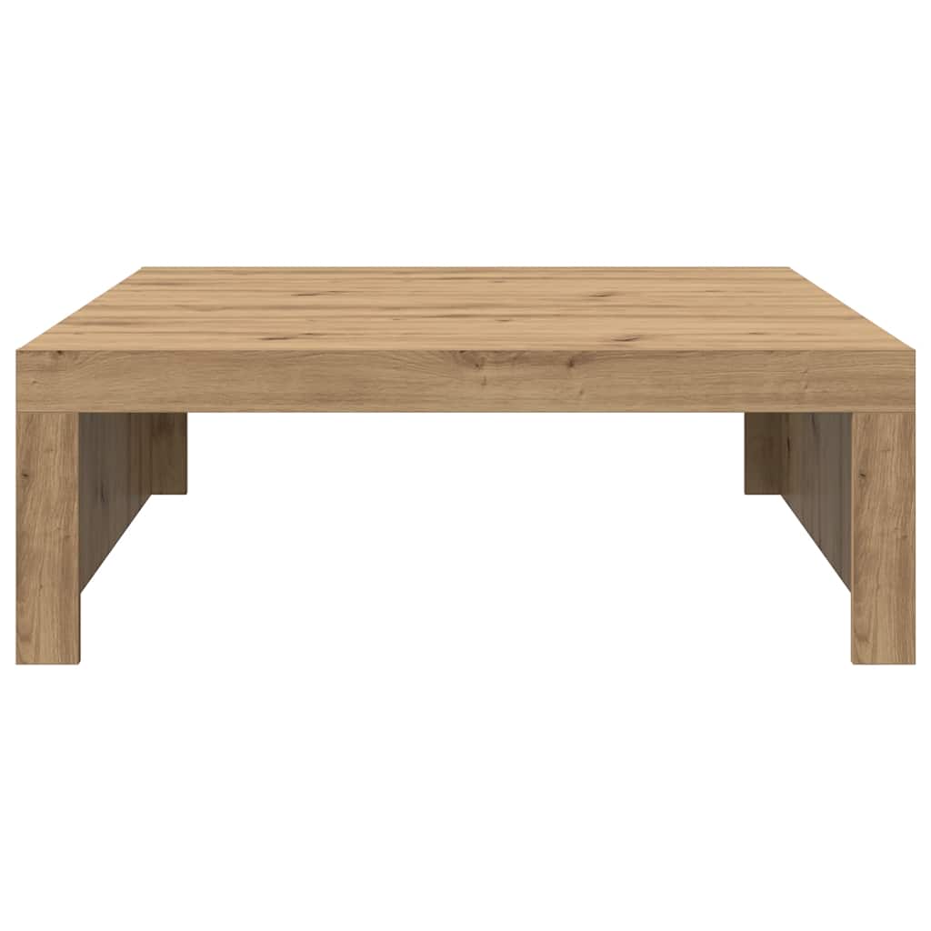 sofabord 100x100x35 cm konstrueret træ kunsteg