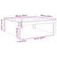 sofabord 100x100x35 cm konstrueret træ kunsteg