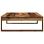 sofabord 100x100x35 cm konstrueret træ antikt eg